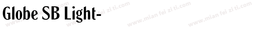 Globe SB Light字体转换